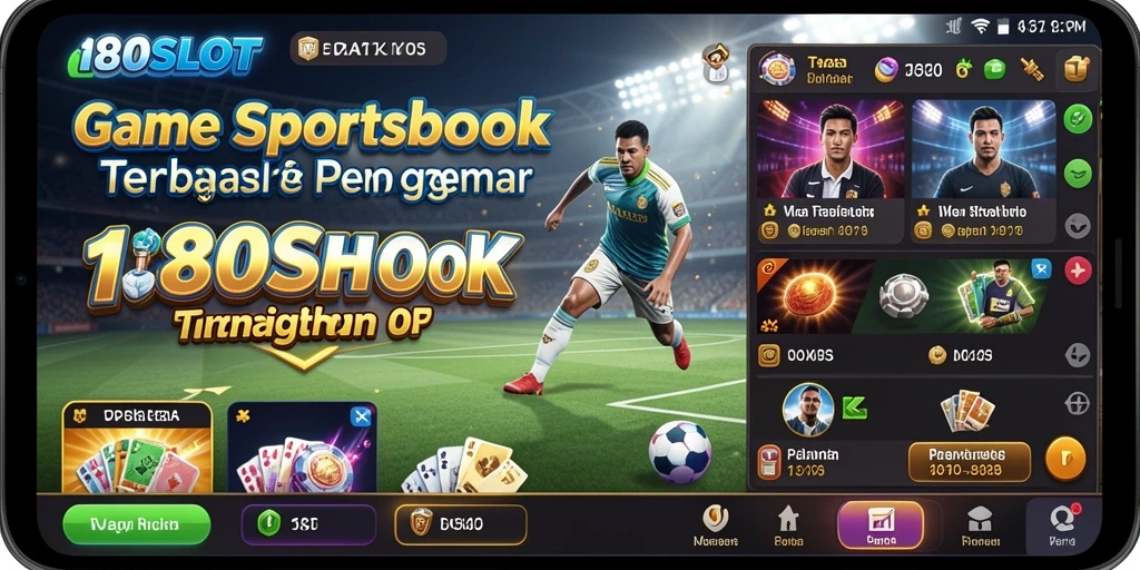 Tampilan seru gameplay Sportsbook di 180SLOT.