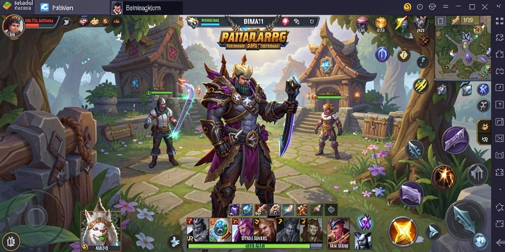 Screenshot utama BIMA11 menampilkan pertempuran yang mendebarkan dalam dunia ARPG.