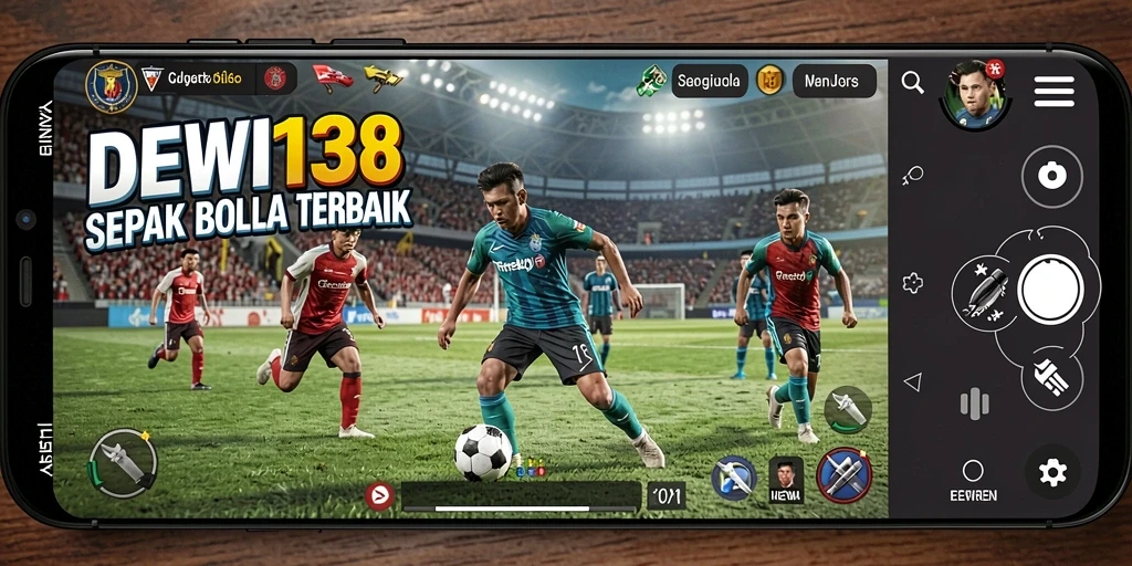 Tampilan gameplay menarik dari <strong>DEWI138</strong> yang memancarkan semangat sepak bola.