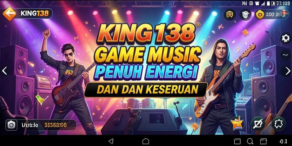 Tampilan gameplay <strong>KING138</strong> dengan berbagai pilihan lagu yang menarik.
