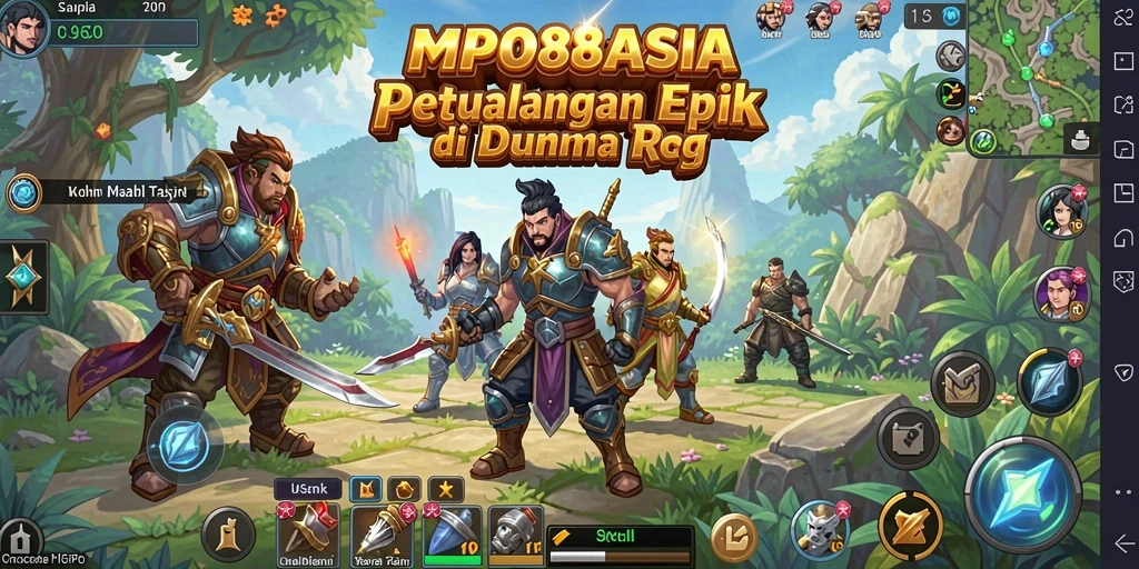 Screenshot MPO88ASIA menampilkan aksi pertarungan yang mendebarkan di dunia RPG.