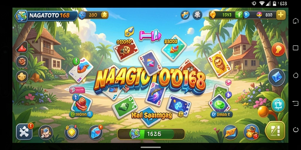 Tampilan gameplay NAGATOTO168 yang menarik dan ceria.