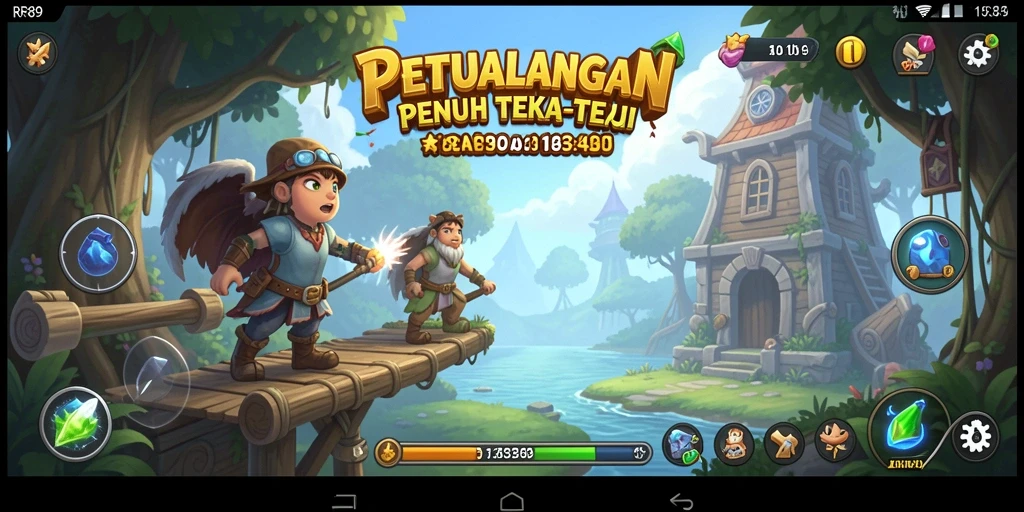 Screenshot permainan RR89 menampilkan gameplay menarik dan berbagai teka-teki kreatif.