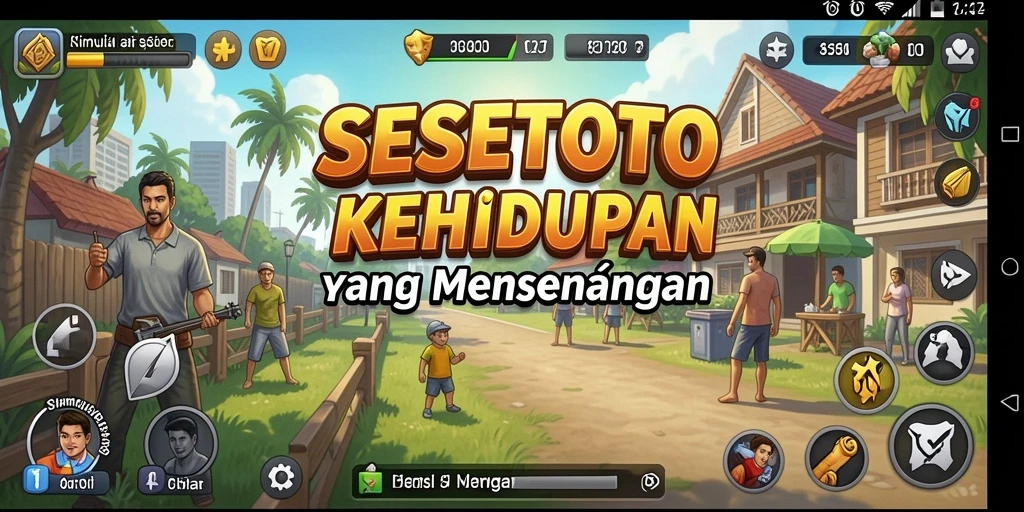 Tangkapan layar SESETOTO menunjukkan pengalaman simulasi yang mendalam.